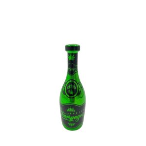 Champagne Pipe'n | Champagne Glass Hand Pipe | Electroplated - Green - (CHHP-001)