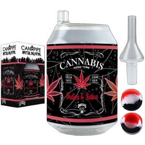 CAN-A-PIPE 2in1 Glass Bubbler & Nectar Collector | Cannabis (SCNC-011)