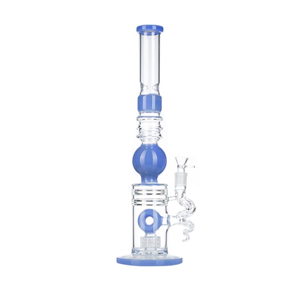 18.5" New Designe Glass Bong - Jade Blue (C2699)
