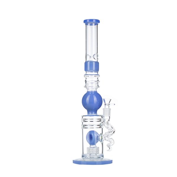 18.5" New Designe Glass Bong - Jade Blue (C2699) - Image 2