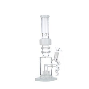 15" Shower Head Percolator  Glass Bong - Jade White (C2700)
