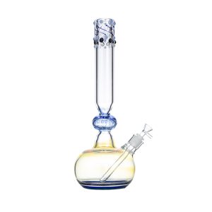 16" Inside Out Color Tube Glass Bong - Jade Blue (C2698)