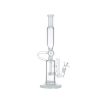 13" Recycler Glass Bong - White (C2701)