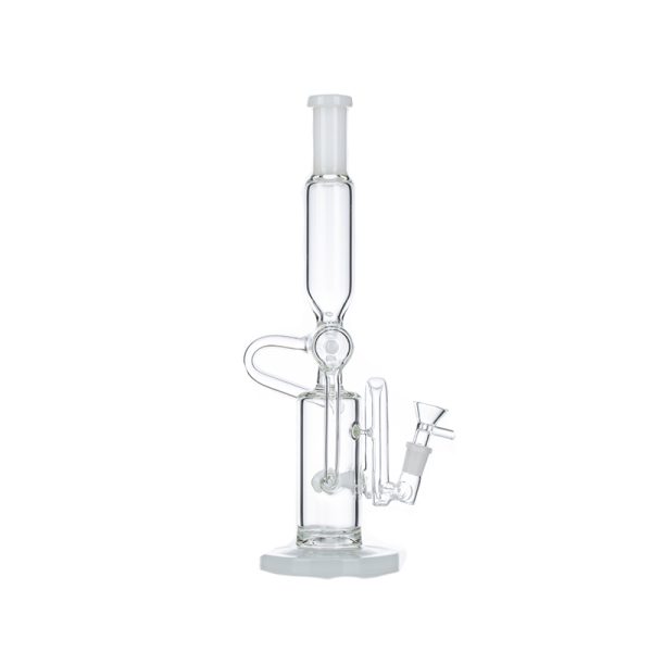 13" New Designe Glass Bong - White (C2701)
