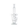 13" Recycler Glass Bong - White (C2701) - Image 3