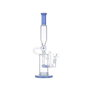 13" Recycler Glass Bong - Light Blue (C2701)