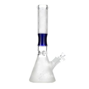 15" 7MM Glass Bong - Blue (C1033)