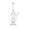 16" Recycler Glass Bong - CN Slime Green  (C1605)