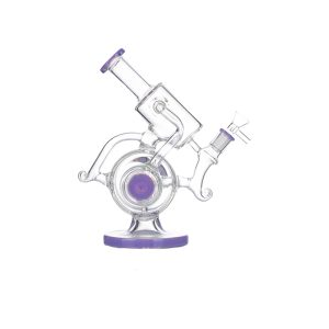 9" Glass Bong - Milky Purple  (C1042)