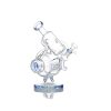 9" Glass Bong - Dark Blue  (C1042) - Image 2