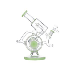 9" Glass Bong - Milky Green (C1042)