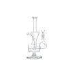 11" Recycler Glass Bong - Clear  (C8032) - Image 4