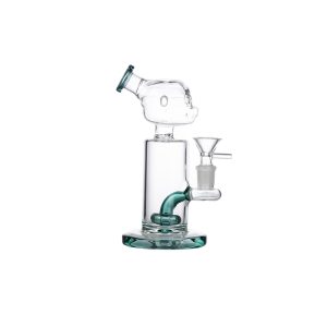 7" Glass Bong - Teal (C8023)