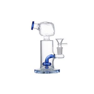 7" Glass Bong - Light Blue  (C8022)