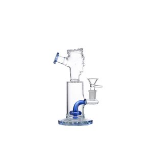 7" Glass Bong - Light Blue  (C8024)