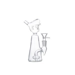 7" Glass Bong - Clear  (C8028)