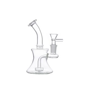 6" Glass Bong Clear - Clear (DCK-017)