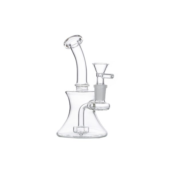 6" Glass Bong Clear - Clear (DCK-017) - Image 2