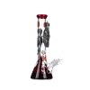 14" 7MM Straight Tube Glass Bong - Red (DCK-022) - Image 2