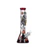 14" 7MM Straight Tube Glass Bong - Red (DCK-022) - Image 3