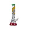 14" 7MM Glass Bong- Green (DCK-021) - Image 2