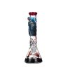 14" 7MM Glass Bong - Red (DCK-020) - Image 2