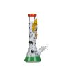 14" 7MM Glass Bong - Red (DCK-021)