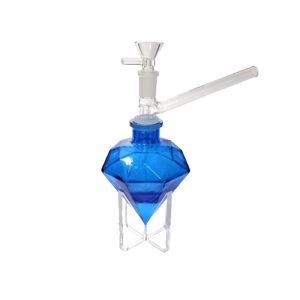 7" Diamond  Glass Bong (DWP50 Blue)