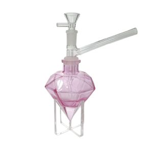 7" Diamond  Glass Bong  (DWP50-Pink)