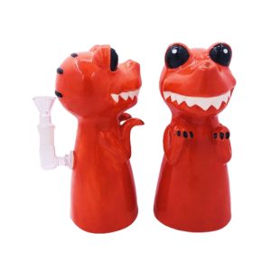 8" Red Dragon Design Ceramic Bong (ES092WP)