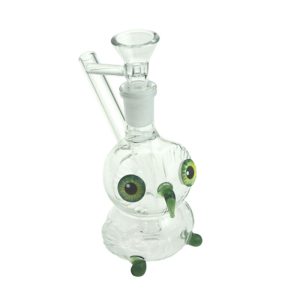 4" Owl Glass Bong (F20230926-4A-Green)