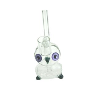 4" Owl Glass Bong (F20230926-4B-Lake Green)