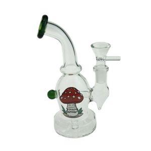 7"Cartoon Print Glass Bong comes with Percolator (F230829-1D-Sticker 5)