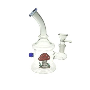 6.5"Cartoon Print Glass Bong comes with Percolator (F230829-1E-Sticker 2)