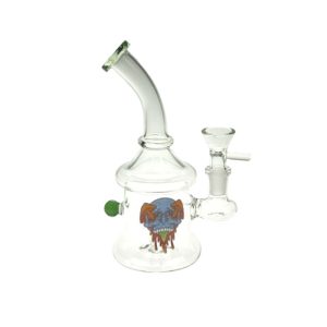 6.5"Cartoon Print Glass Bong comes with Percolator  (F230829-1E-Sticker 4)