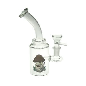 6.5" Cartoon Print, Glass Bong comes with Percolator (F230829-2A-Sticker 1)
