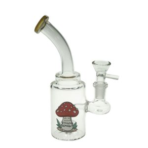 6.5" Cartoon Print, Glass Bong comes with Percolator (F230829-2A-Sticker 2)