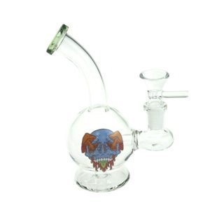 6" Cartoon Print, Glass Bong comes with Percolator  (F230829-2B-Sticker 2)