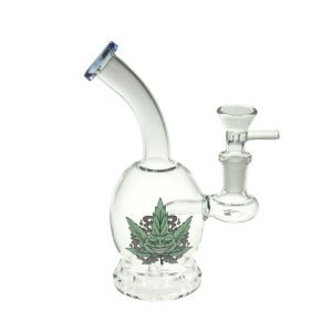 6" Cartoon Print, Glass Bong comes with Percolator  (F230829-2C-Sticker 1)