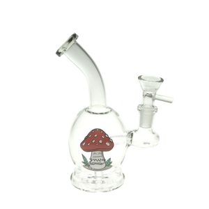 6" Cartoon Print, Glass Bong comes with Percolator  (F230829-2C-Sticker 4)