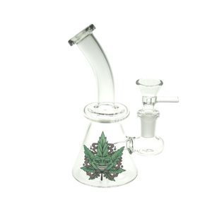 6"Cartoon Print, Glass Bong comes with Percolator  (F230829-2D-Sticker 4)