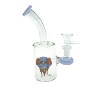 7" Cartoon Print, Glass Bong comes with Percolator  (F230829-2E-Sticker 3)