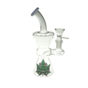 7" Alien Glass Bong (F230829-4-Sticker 2)