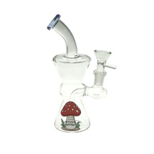 7" Cartoon Print, Glass Bong comes with Percolator  (F230829-4-Sticker 4)