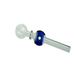 5.5" Donut shape Glass Bubble Pipe (FH0276-Blue)