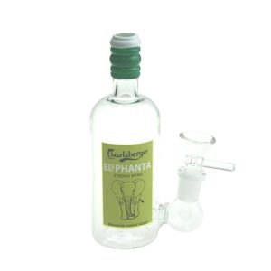 6" Wine Bottle Design Glass Bong (G0923045-Bottle 4)