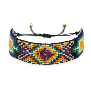 Beaded Indigenous Bracelets - (JS22254-B)