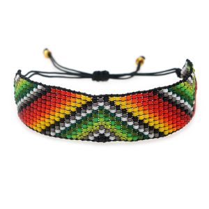 Beaded Indigenous Bracelets - (JS22254-G)