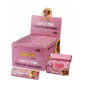 HoneyPuff Rolling Paper - Lightly Pink - King (P1183-04)