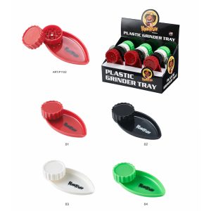 Honey Puff Plastic Grinder Tray Assorted Colours (P1122)